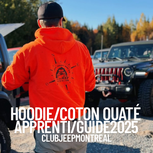 Hoodie/Coton ouaté GUIDE / APPRENTI GUIDE 2025
