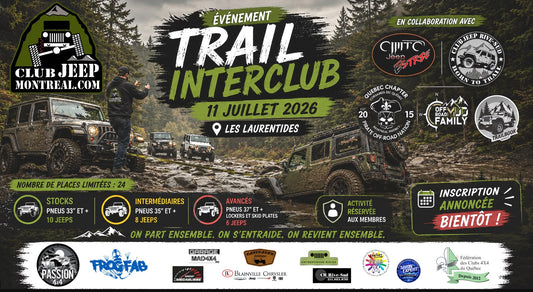 ÉVÈNEMENT/TRAIL INTERCLUB - 11 JUILLET 2026