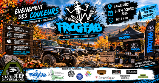 ÉVÈNEMENT DES COULEURS FROGFAB - 3 ET 4 OCTOBRE 2026