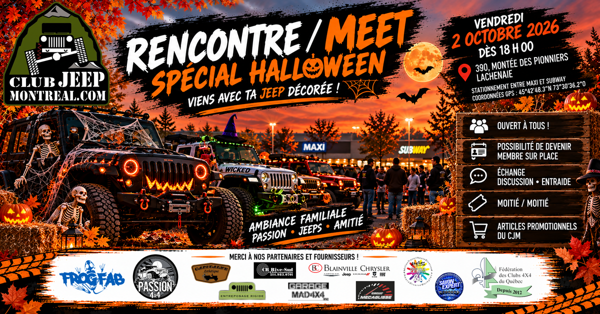 RENCONTRE (MEET) CJM / 2 OCTOBRE 2026
