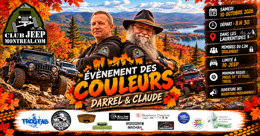 ÉVÈNEMENT DES COULEURS DARREL&CLAUDE - 10 OCTOBRE 2026